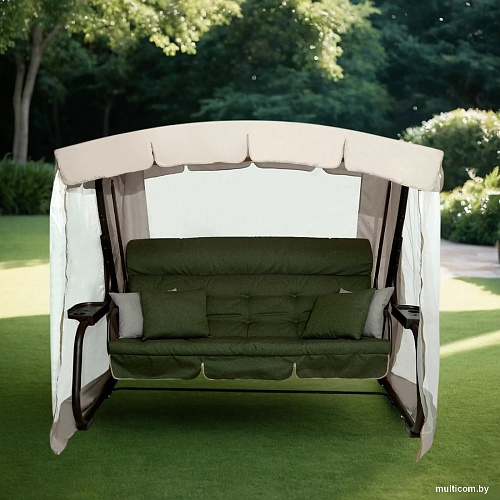 Садовые качели Sundays Турин-2 с1666 (бежевый/зеленый)