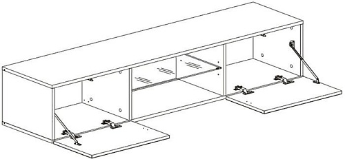 Антресоль НК-Мебель Point Тип-33 (белый/белый глянец)