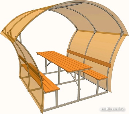 Беседка Импласт Лайт Плюс 1.9x1.7м