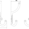 Крючок мебельный Boyard Rigata K351AP.6