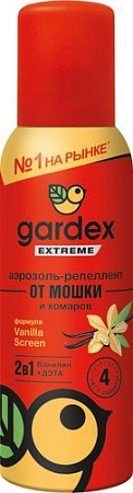 Аэрозоль от насекомых Gardex Extreme от мошек и комаров 100 мл