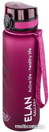 Бутылка для воды Elan Gallery Style Matte 1л 280144 (бургундия)