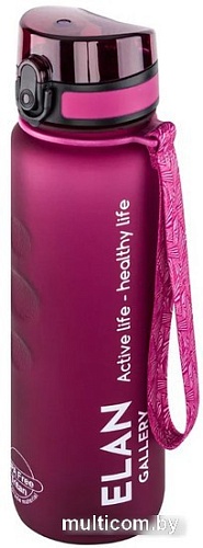 Бутылка для воды Elan Gallery Style Matte 1л 280144 (бургундия)