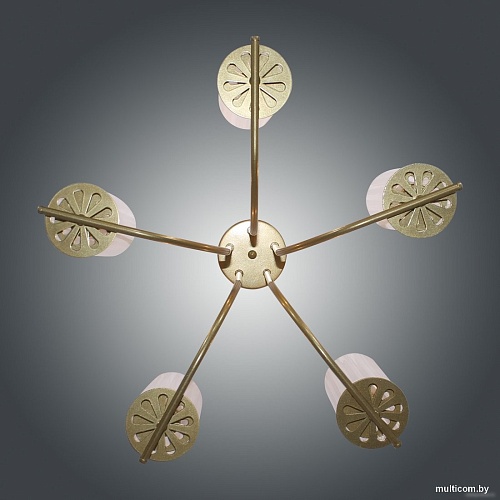 Люстра средней высоты Элетех Ария 151 НПБ 01-5x60-164 Е27 1005405236 (золото)