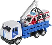 Набор Технопарк Камаз Эвакуатор и ГАЗель. Скорая помощь SB-19-29-D-WB
