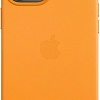 Чехол Apple MagSafe Leather Case для iPhone 12 Pro Max (золотой апельсин)