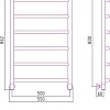 Полотенцесушитель Сунержа Галант+ 800x500 00-0200-8050