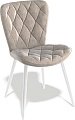 Стул Kenner 150 KS (белый/микровелюр бежевый)