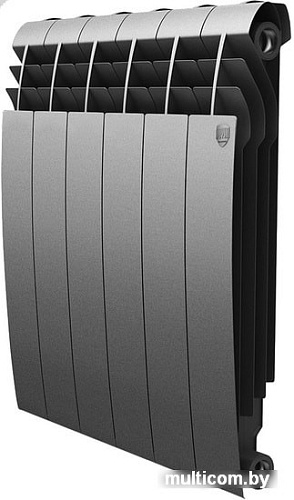Биметаллический радиатор Royal Thermo BiLiner 500 Silver Satin (9 секций)