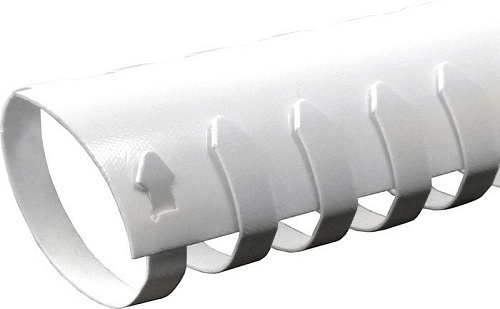 Пластиковая пружина для переплета РеалИСТ Пластик 51 мм (белый)