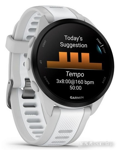 Умные часы Garmin Forerunner 165 (туманно-серый/белый камень)