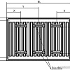 Стальной панельный радиатор Brugman Tип 11 500x61x500 FEV110500501RBY (нижнее подключение)