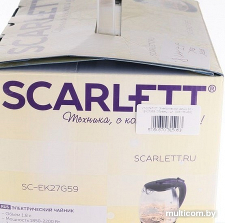 Электрочайник Scarlett SC-EK27G59