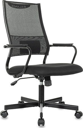 Офисное кресло Бюрократ CH Balance черный Elastic-102 TW-11 (сетка/ткань крестовина металл черный)