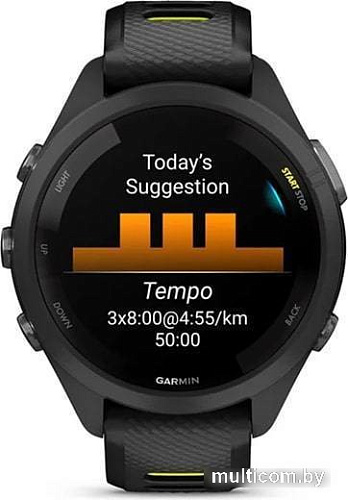 Умные часы Garmin Forerunner 265S 42 мм (черный/желтый)