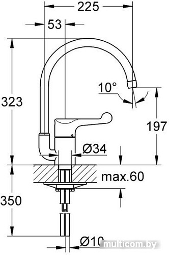 Смеситель Grohe Euroeco Special [33912000]
