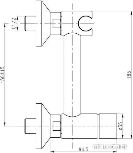 Смеситель Gross Aqua Bidet GA012201C