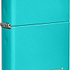 Зажигалка Zippo Classic Flat Turquoise Zippo Logo 49454ZL