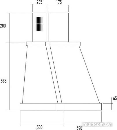 Кухонная вытяжка KUPPERSBERG T 669 ANT Silver