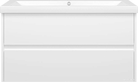 Misty Тумба с умывальником Алиса 100 Э-Али01100-011П2Я+10.150.01000.001 (подвесная)