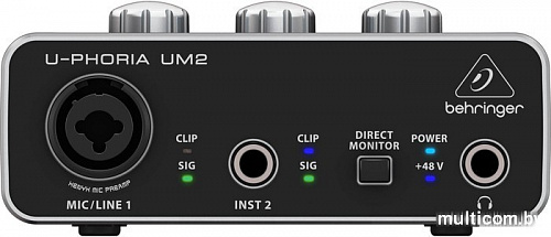 Аудиоинтерфейс BEHRINGER U-Phoria UM2