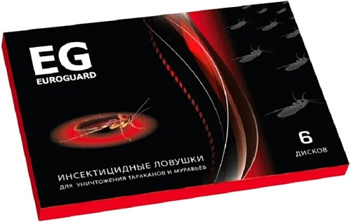 Ловушка от насекомых Euroguard От тараканов (6 шт)