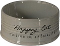 Миска Duvo Plus Bowl Stone Happy Cat (серый)