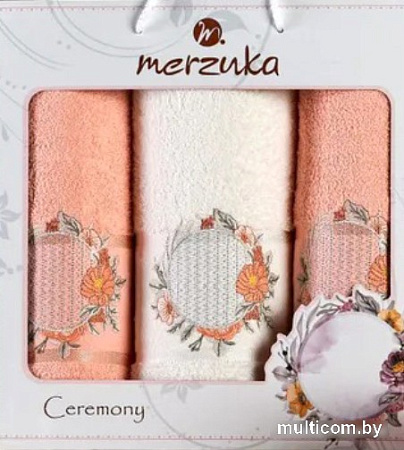Набор полотенец Merzuka Ceremony 11777 (3 шт, оранжевый)