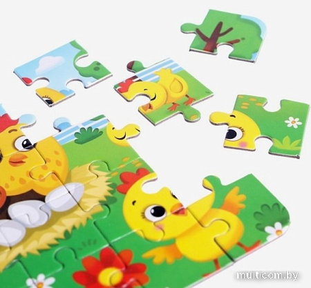 Набор пазлов Puzzle Time Ферма 4 в 1 (86 эл)