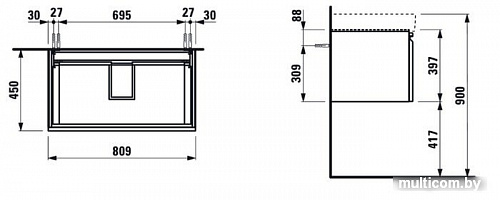 Laufen Тумба под умывальник Pro S 4835020964751