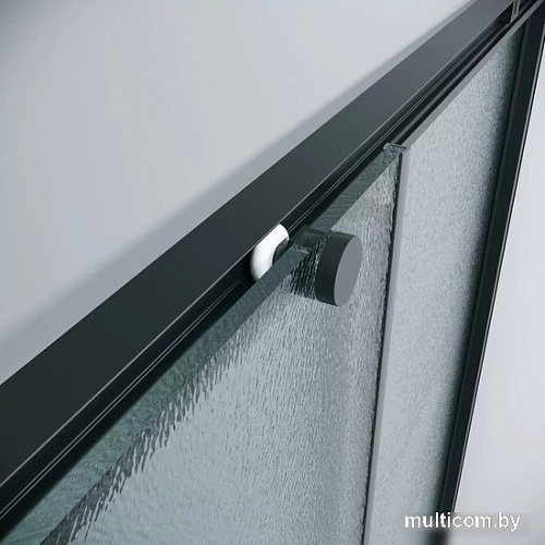Душевой уголок Grossman Galaxy 90x90x195 300.K33.01.9090.21.02 (черный матовый/шиншилла стекло)