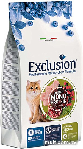 Сухой корм для кошек Exclusion Sterilized Chicken (для стерилизованных с курицей) 12 кг