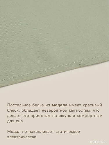 Постельное белье Sima-Land Modal 10518613 (оливковый)