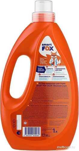 Гель для стирки Smart FOX Color Весеннее утро 190004 (1 л)