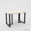 Кухонный стол Hype Mebel Триног 125x75 (черный/древесина белая)