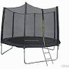 Батут GetActive Jump 12ft-366 см 12472S2Y-L с лестницей, сеткой (черный)