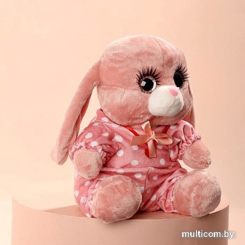 Классическая игрушка Milo Toys Зайка Ла-Пу-Ля в комбинезоне 9211945