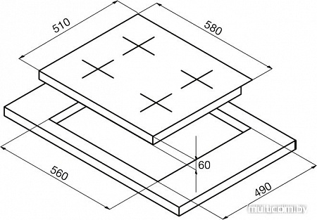 Варочная панель Korting HIB 6409 BS
