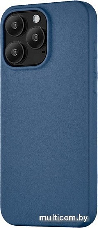 Чехол для телефона uBear Capital Leather для iPhone 15 Pro Max (темно-синий)