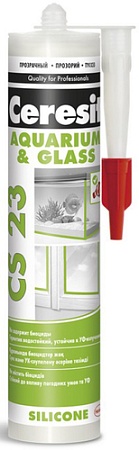 Герметик Ceresit Glass CS 23 для стекла (280 мл, прозрачный)