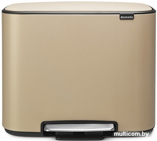 Brabantia Bo Pedal Bin 36 л (минерально-золотой)