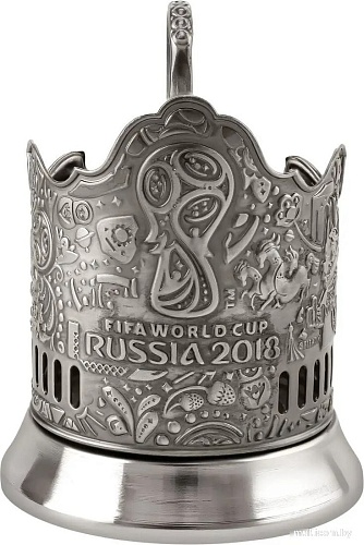 Подстаканник Кольчугинский мельхиор FIFA С7408/91