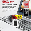 USB Flash SanDisk Ultra Fit USB 3.1 512GB (черный)