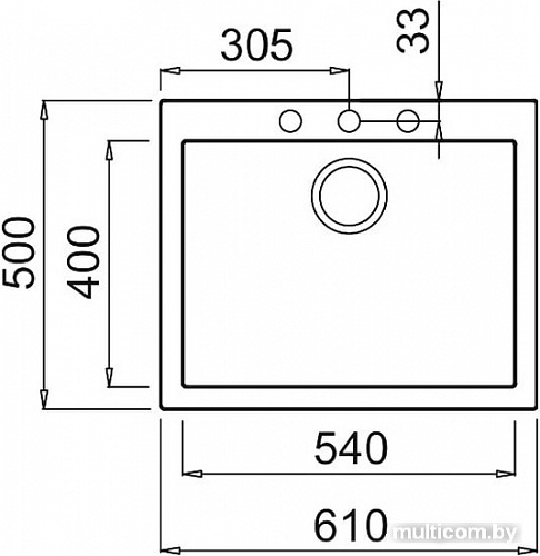 Кухонная мойка Elleci Quadra 110 Bianco 52