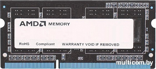 Оперативная память AMD 8GB DDR3 SO-DIMM PC3-12800 (R538G1601S2S-UO)