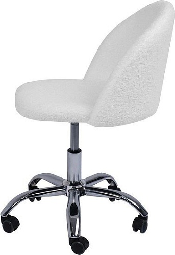 Кресло AksHome Sirena (искусственный мех, белый)