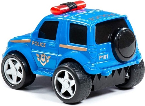 Игрушечный транспорт Полесье Крутой Вираж автомобиль-полиция инерционный 79824 (синий)