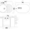 Кухонная мойка Ukinox FAP770.480-GT6K 1R