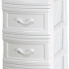 Комод Эльфпласт Классика Плетенка 4 (белый)