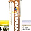 Шведская стенка (лестница) Kampfer Wooden Ladder Wall Basketball Shield (3 м, ореховый/белый)